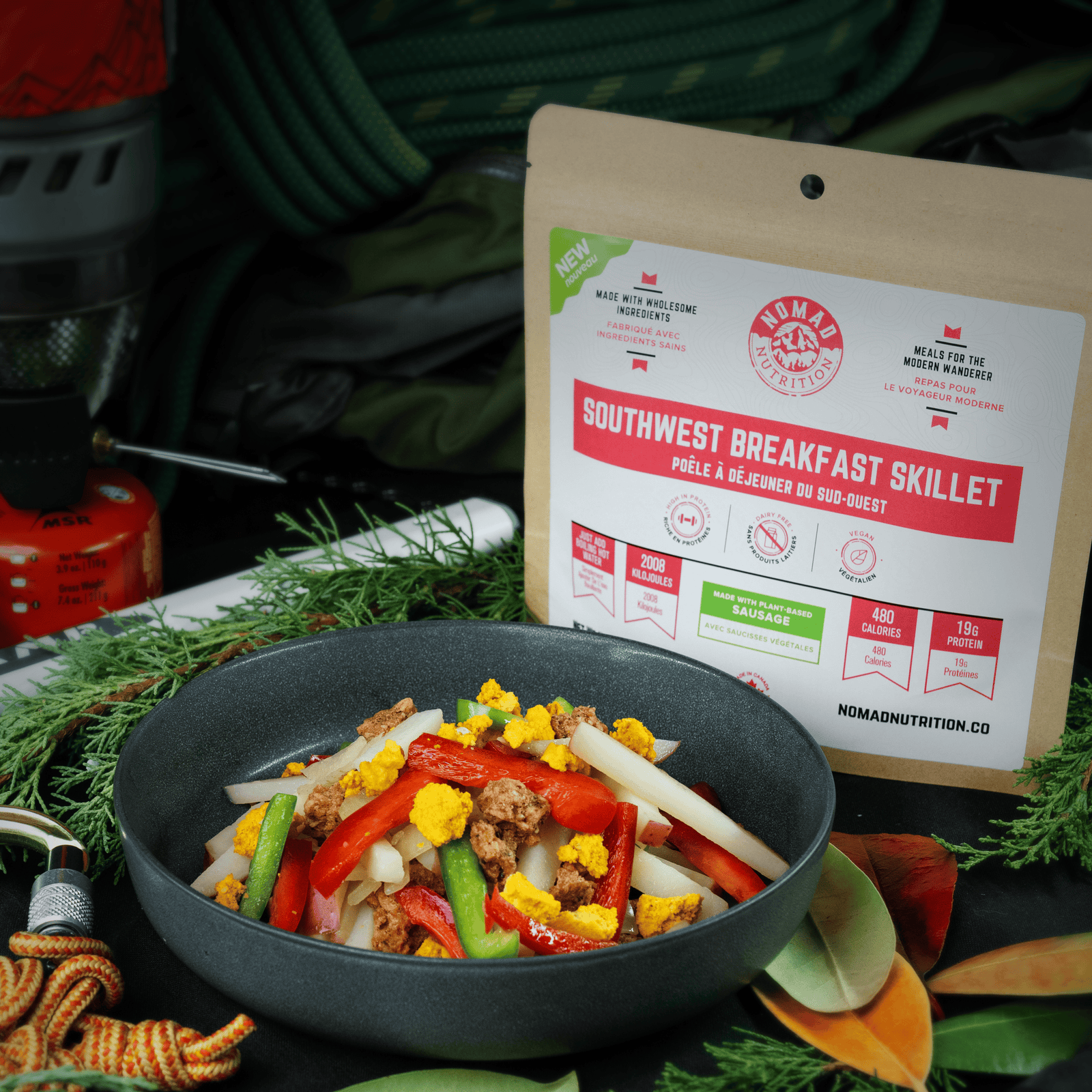 Nomad Nutrition Food Southwest Breakfast Skillet plant-based_gluten-free-vegan_dehydrated