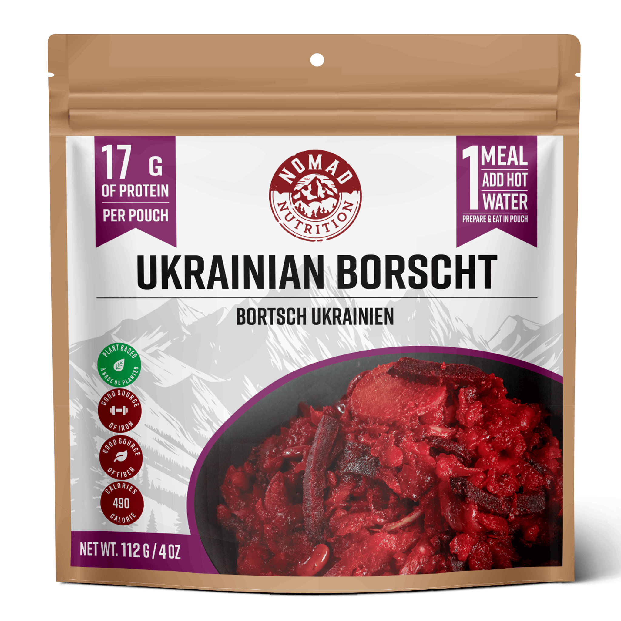 Ukrainian Borscht | Nomad Nutrition | Vegan Dehydrated Meal