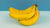 Riped yellow organic banana comb
