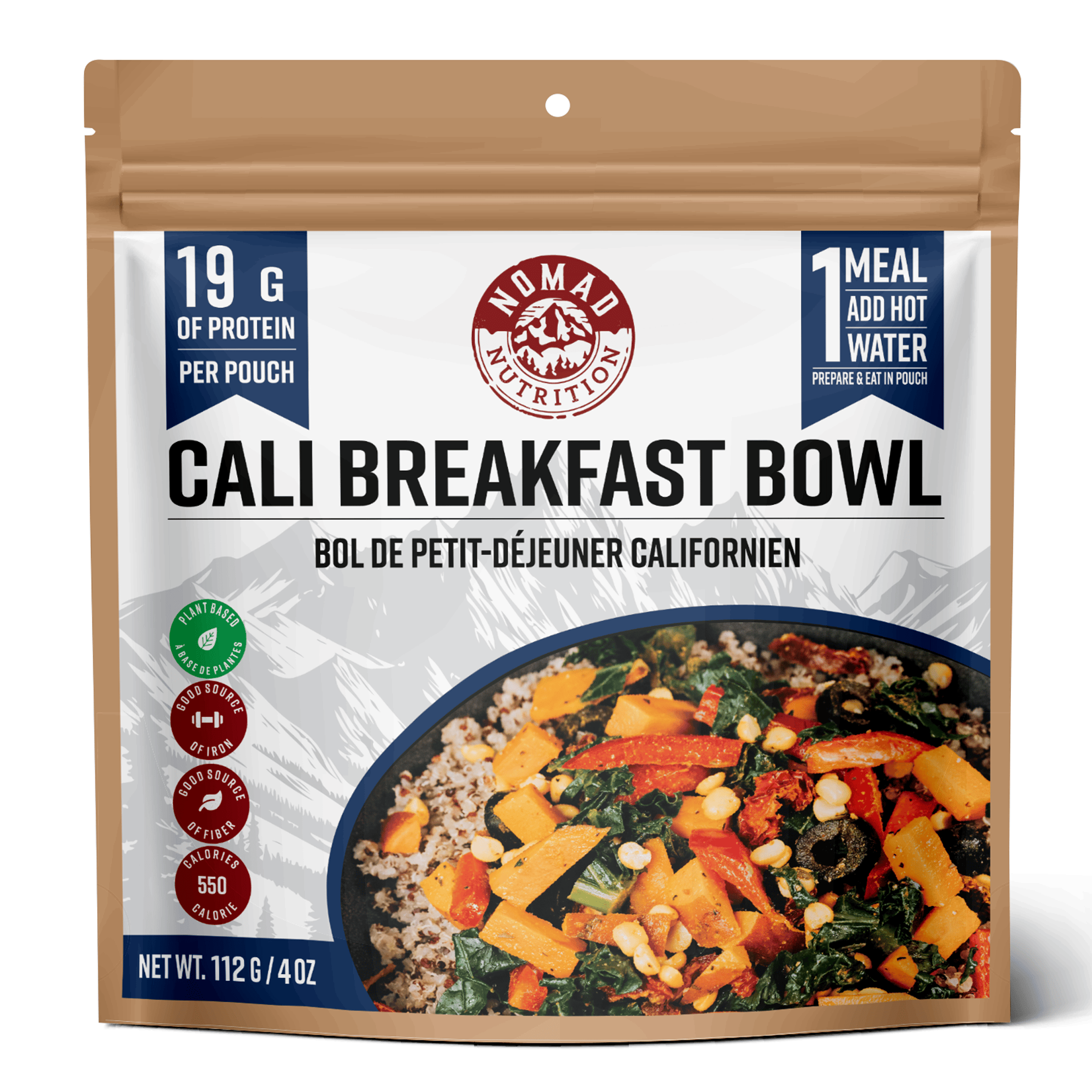 Nomad Nutrition Food Cali Breakfast Bowl - 1 serving plant-based_gluten-free-vegan_dehydrated