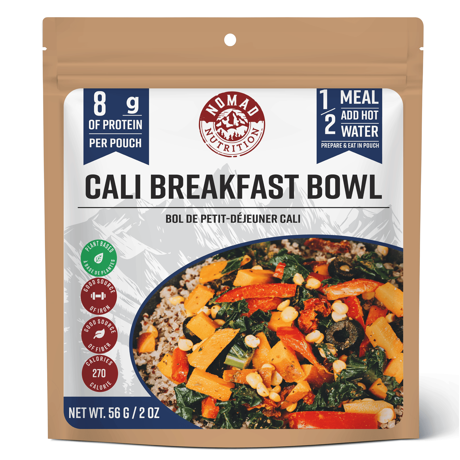 Nomad Nutrition Food California Breakfast Bowl - 56 g plant-based_gluten-free-vegan_dehydrated