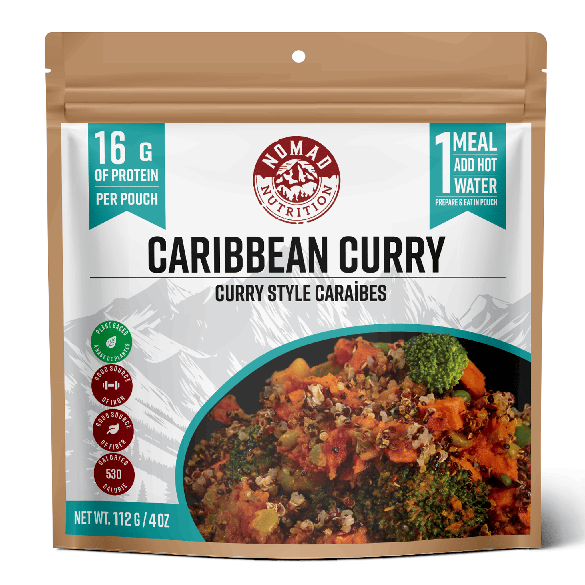 Nomad Nutrition Food Caribbean Curry plant-based_gluten-free-vegan_dehydrated