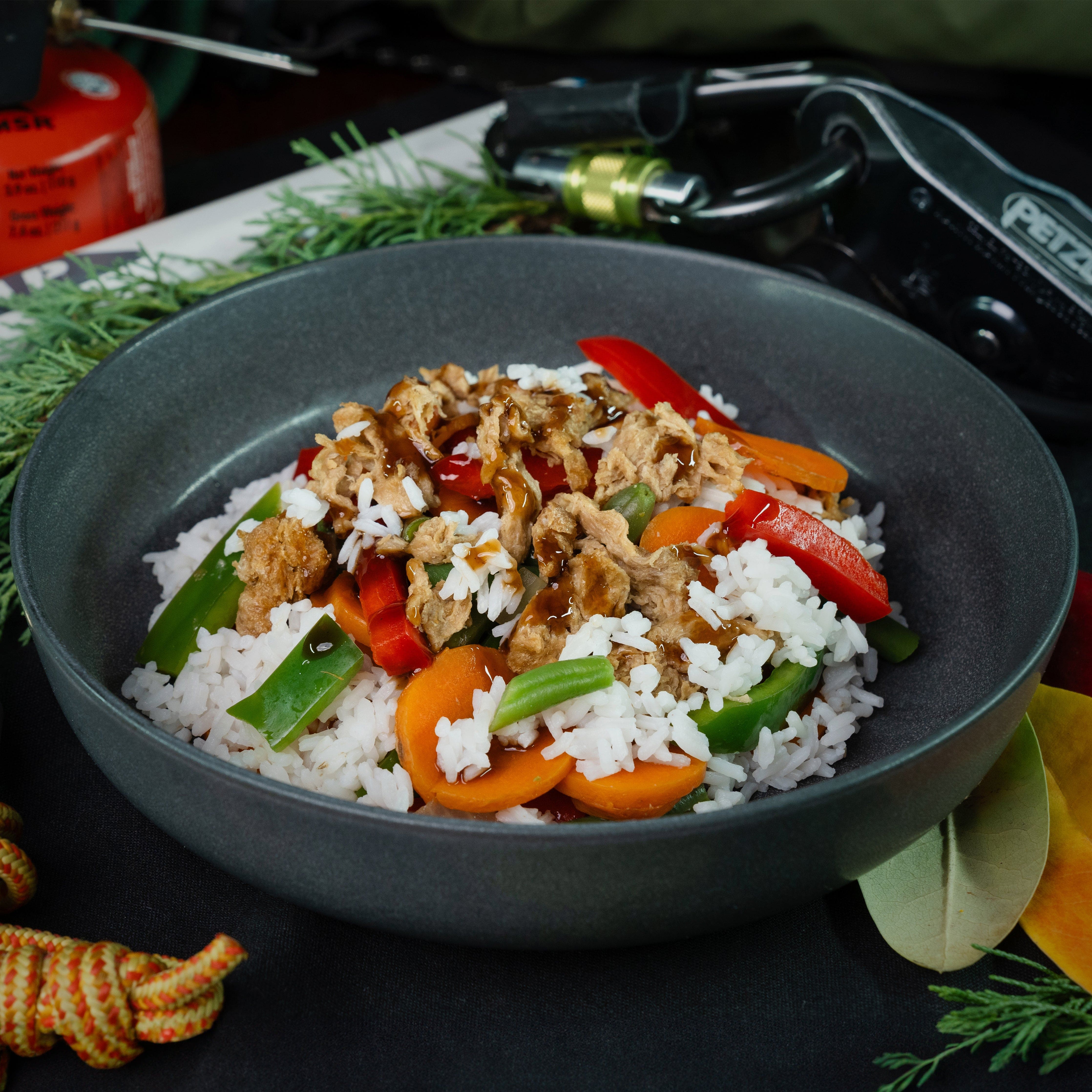 Chick'n Teriyaki Bowl | Nomad Nutrition | Vegan Dehydrated Meals