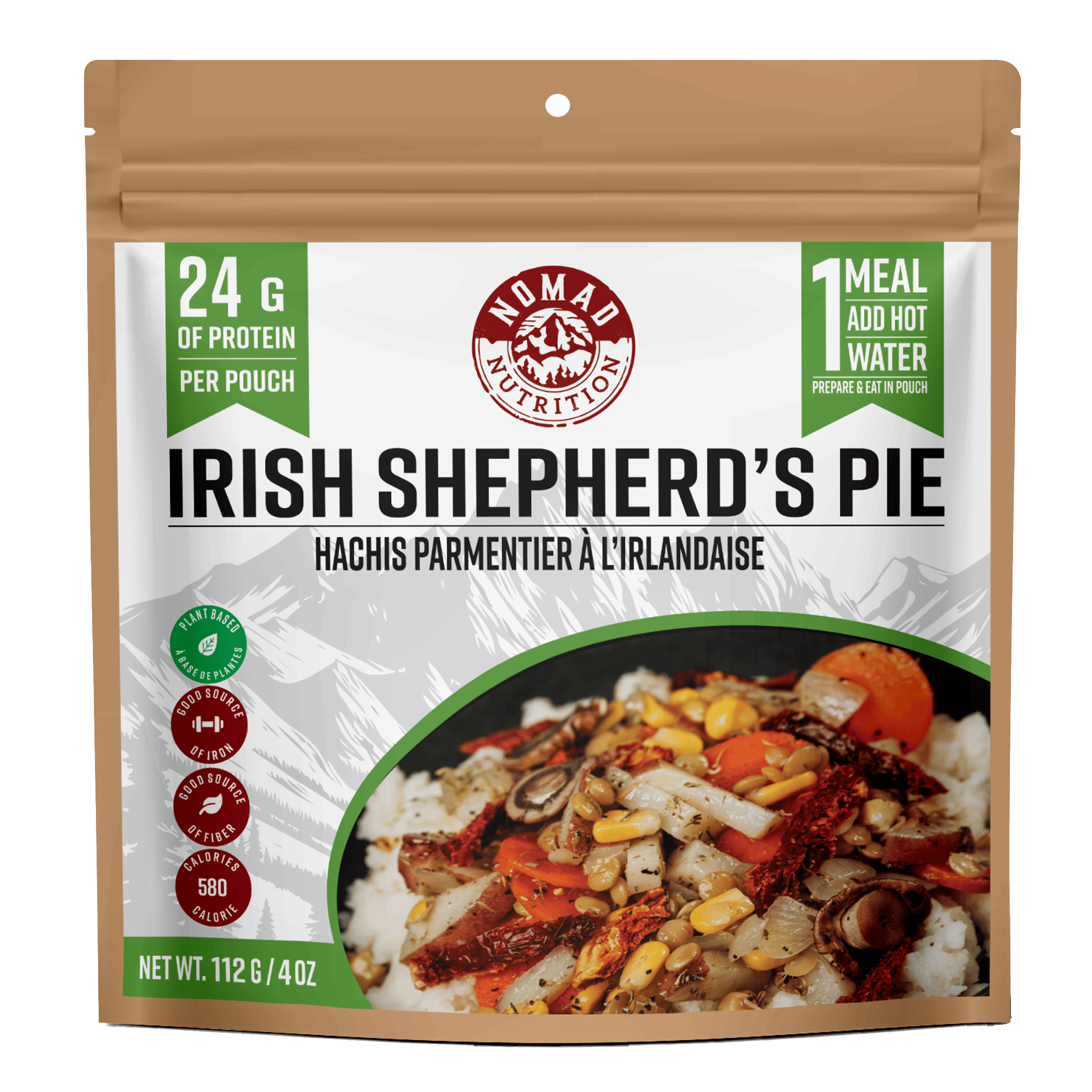 Nomad Nutrition Food Irish Shepherd's Pie plant-based_gluten-free-vegan_dehydrated