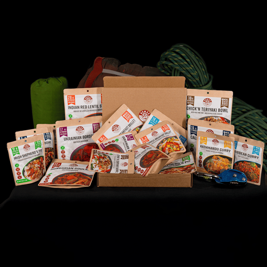 Nomad Nutrition Food Mega Pack - 18 Meals plant-based_gluten-free-vegan_dehydrated