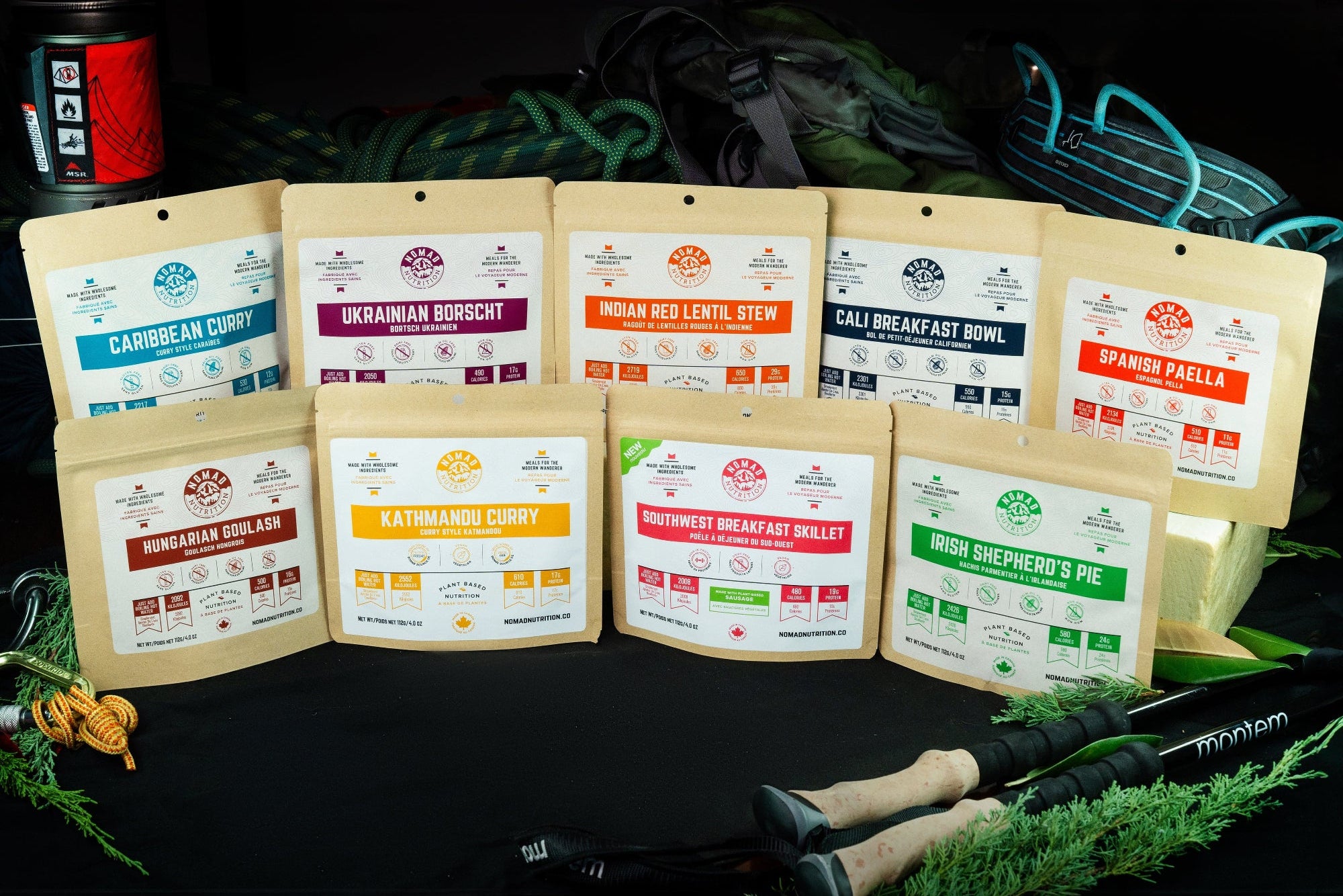 Nomad Nutrition Food Power Pack - 9 x 112gram plant-based_gluten-free-vegan_dehydrated