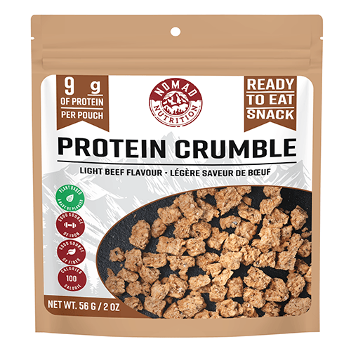Nomad Nutrition Food Protein Crumble - Light Beef flavour plant-based_gluten-free-vegan_dehydrated