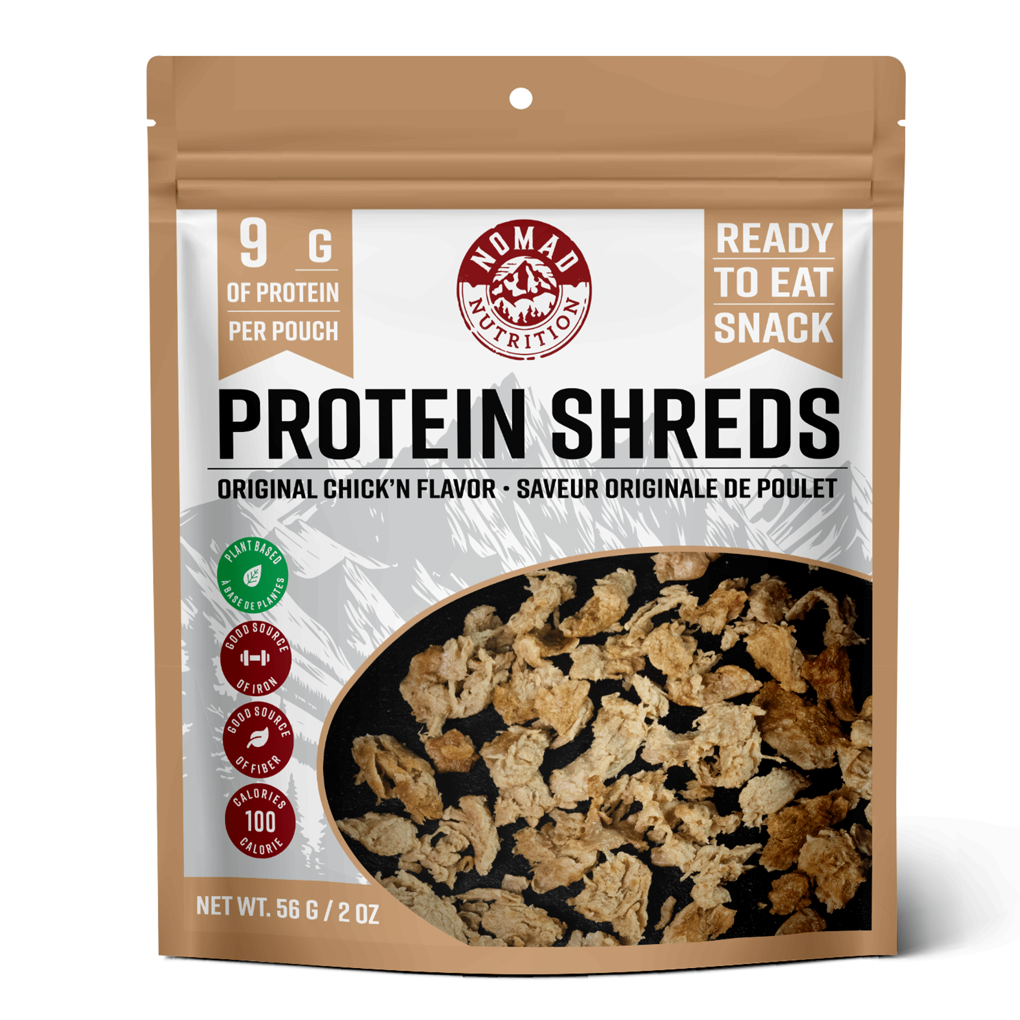 Nomad Nutrition Food Protein Shreds - Original Chick'n plant-based_gluten-free-vegan_dehydrated