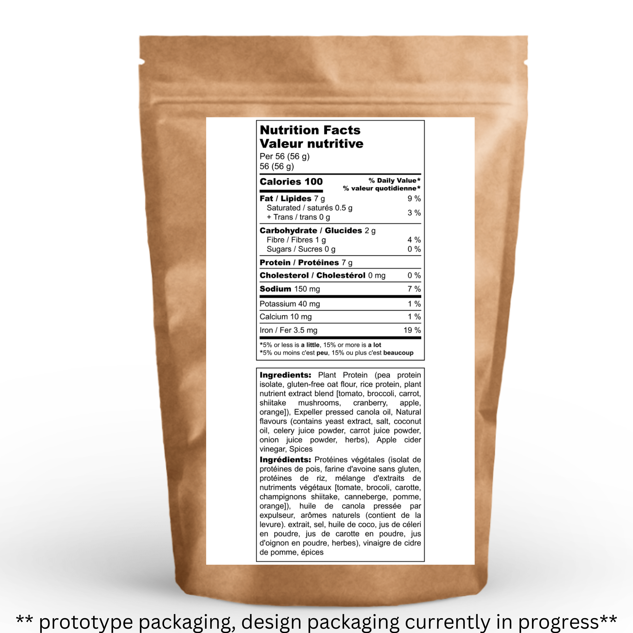 Person holding Irish Shepherd's Pie 112g/ 4oz, Person holding Irish Shepherd's Pie (112g/ 4oz), adehydrated vegan adventure plant-based, gluten-free meal outdoors surrounded by mountains. 
