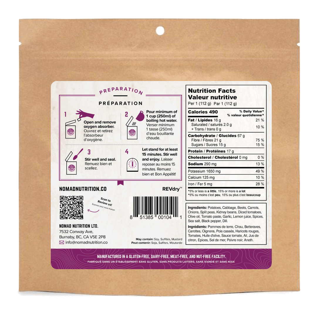 Nomad Nutrition Food Ukrainian Borscht plant-based_gluten-free-vegan_dehydrated
