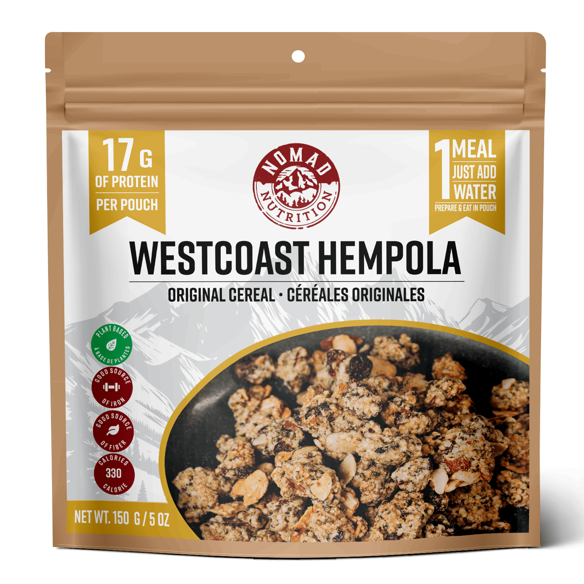Nomad Nutrition Food Westcoast Hempola - Original cereal plant-based_gluten-free-vegan_dehydrated