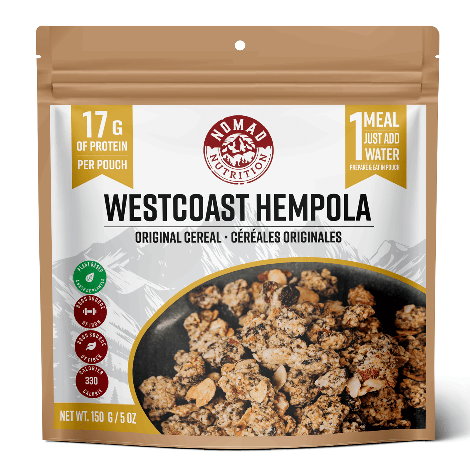 Nomad Nutrition Food Westcoast Hempola - Original cereal plant-based_gluten-free-vegan_dehydrated