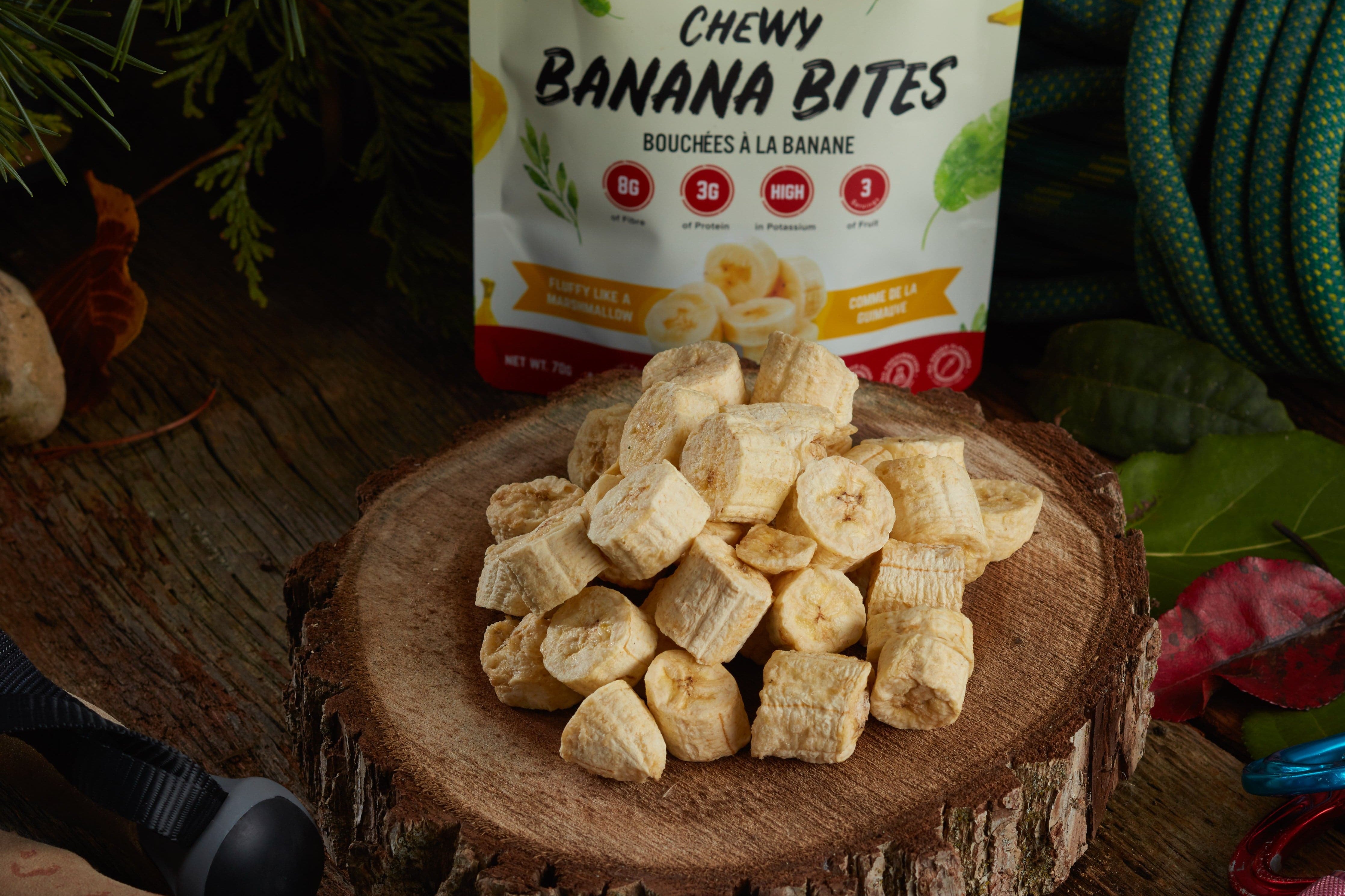 Nomad Nutrition Food Chewy Banana Bites plant-based_gluten-free-vegan_dehydrated