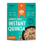 Nomad Nutrition Instant Quinoa in 112g or 4 oz. World's first organic instant quinoa high in fiber, iron, potassium, with no addtions. 