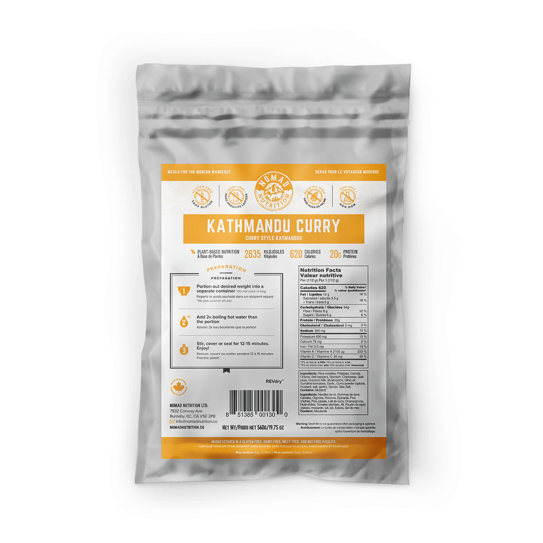 Nomad Nutrition Food Medium Bag Meals 560g plant-based_gluten-free-vegan_dehydrated