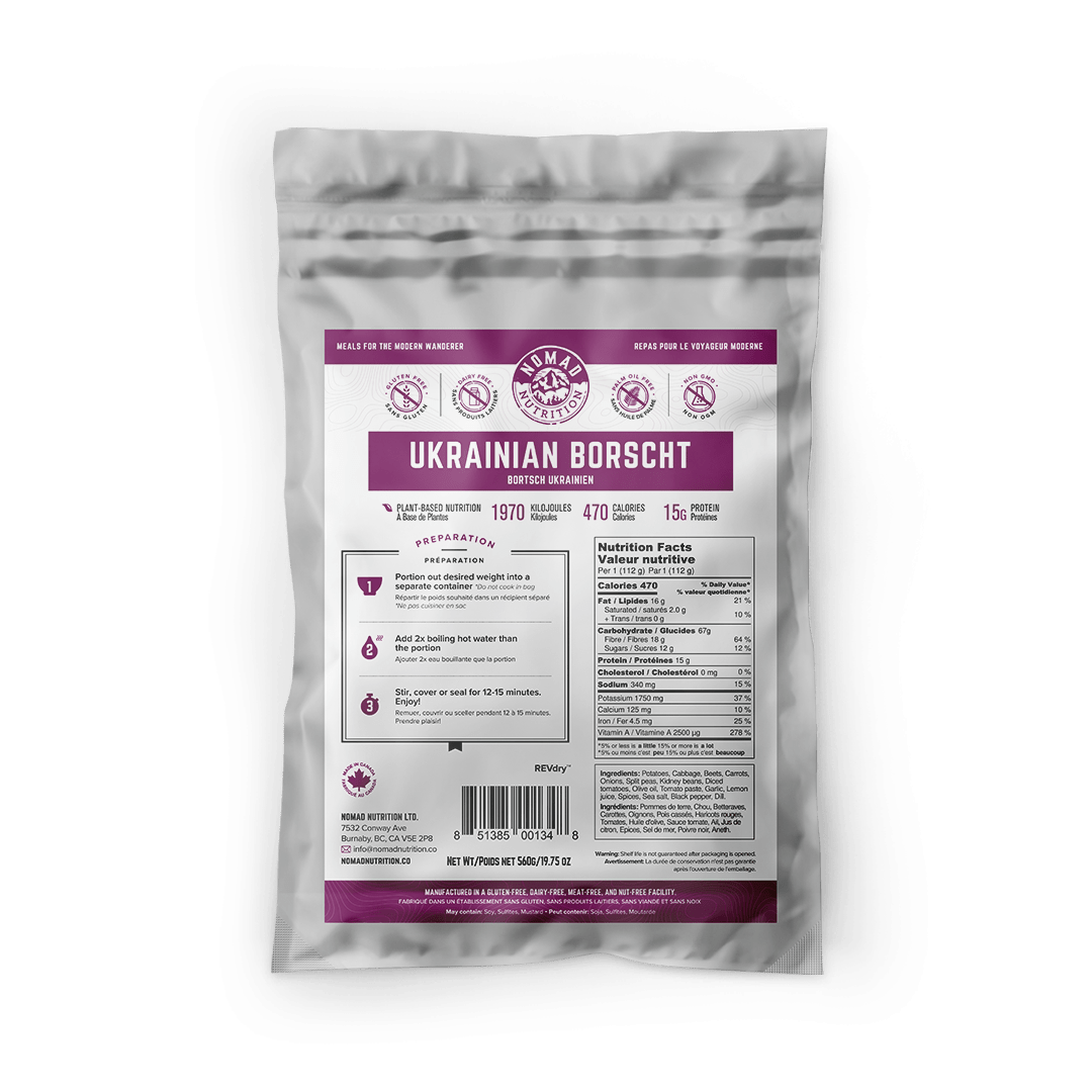 Nomad Nutrition Food Medium Bag Meals 560g plant-based_gluten-free-vegan_dehydrated