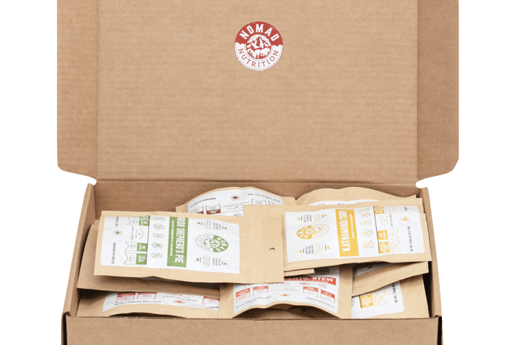 Nomad Nutrition Power Pack - six meal sizes 112g in a box.