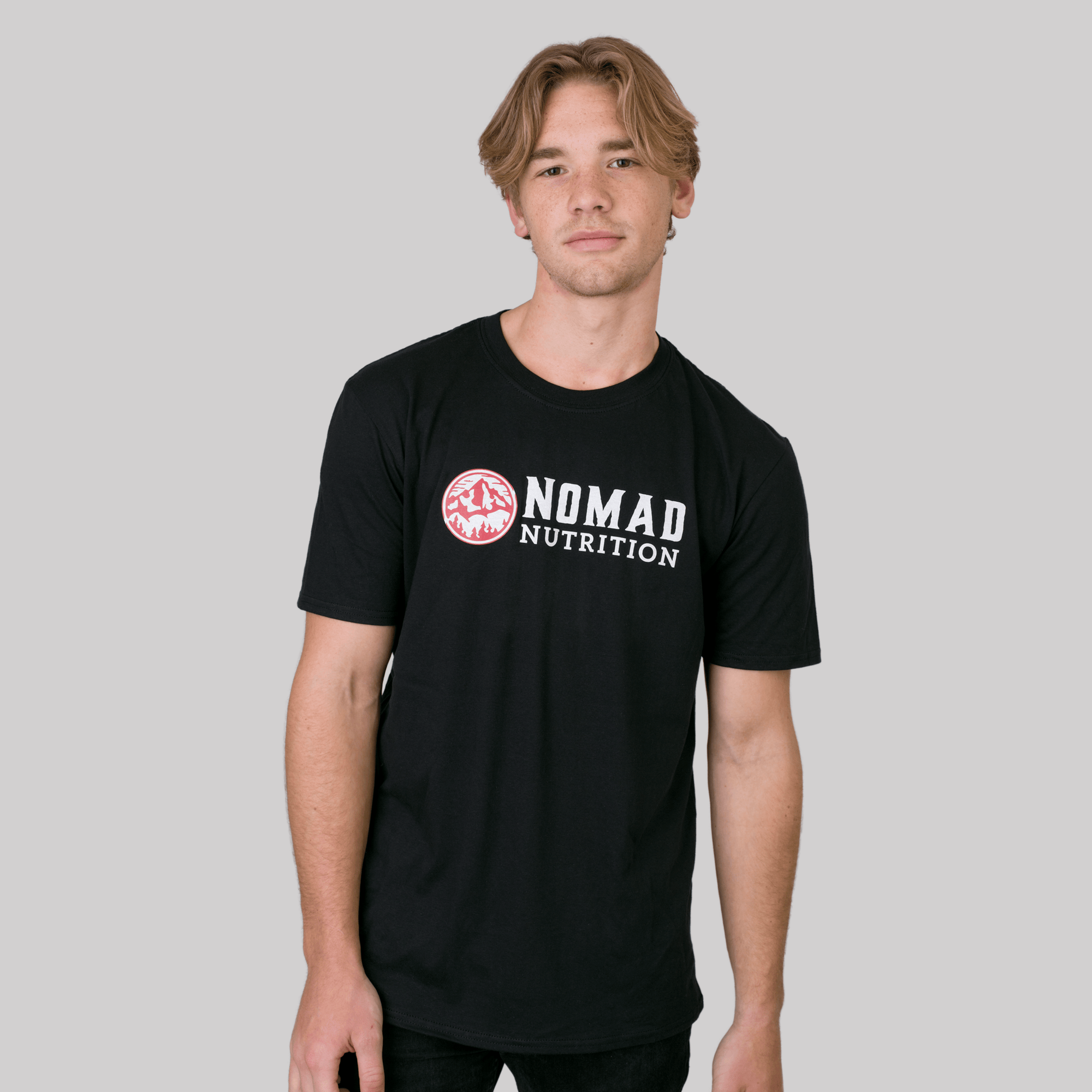 Nomad Nutrition Shadow T-shirt male model wearing large