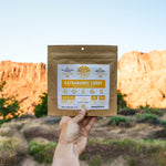 Nomad Nutrition Kathmandu Curry, vegan dehydrated adventure, camping, plant-based, gluten-free meal at Arches National Park
